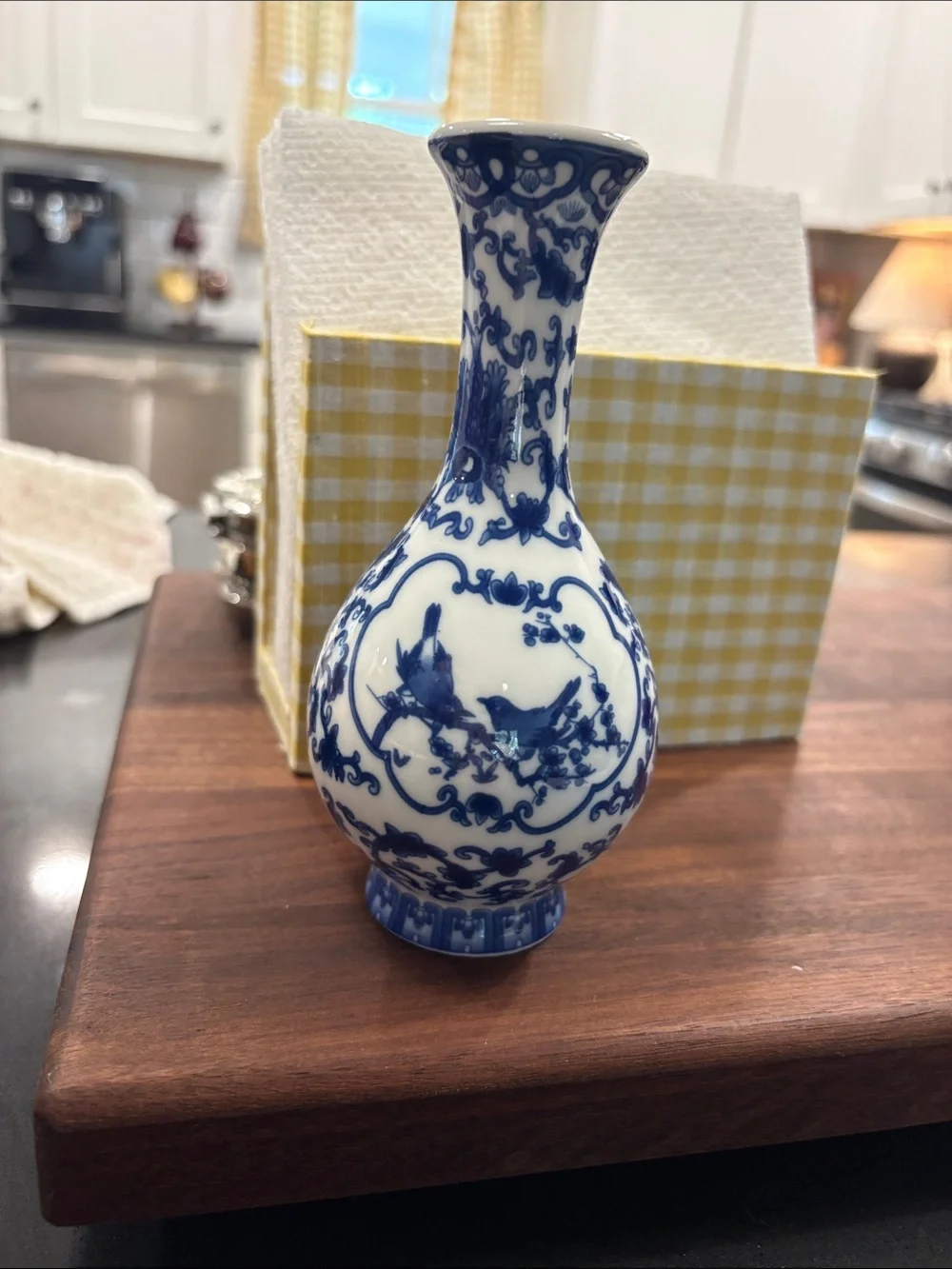 Chinoiserie Porcelain Bud Vase